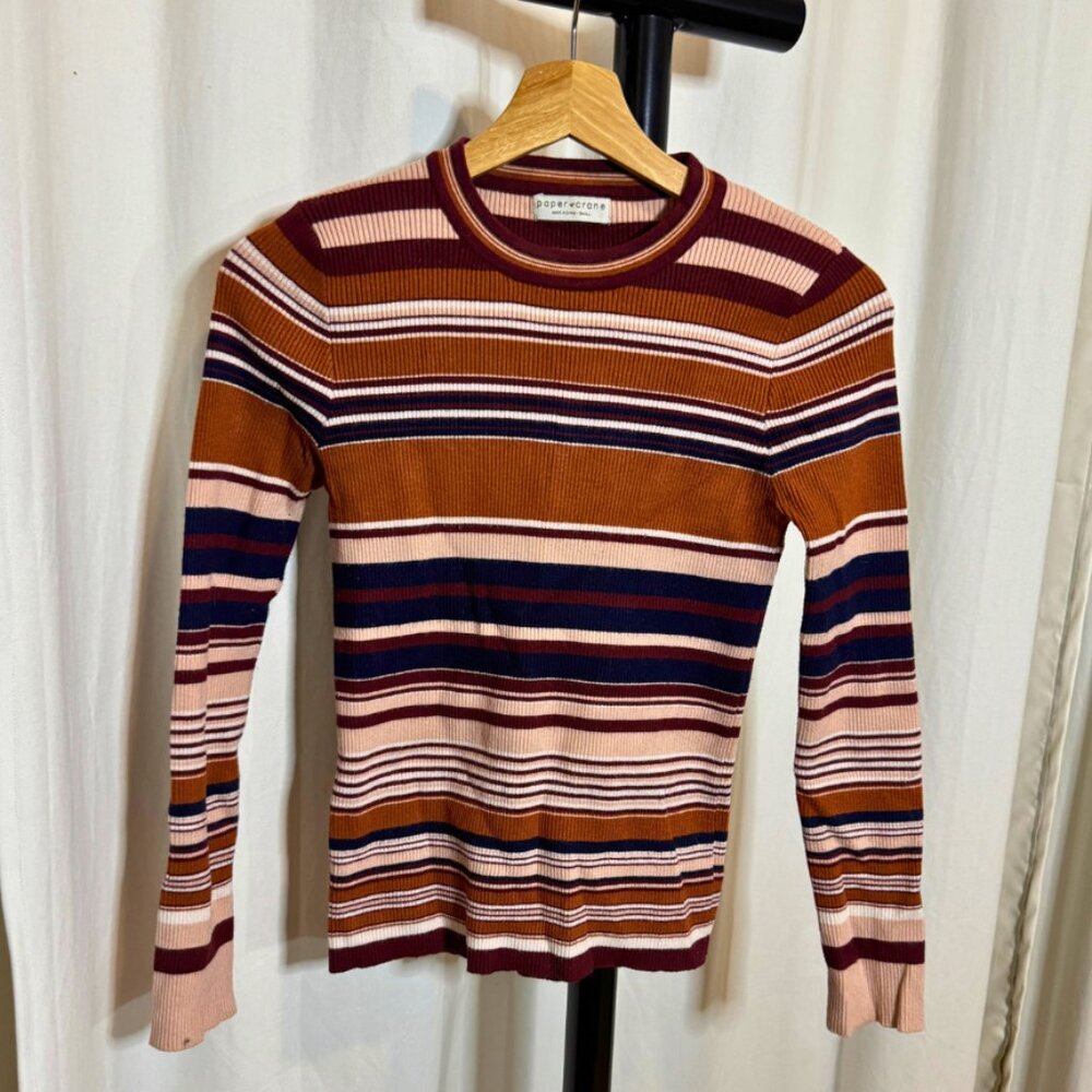 Paper Crane Stripe Long Sleeve - S